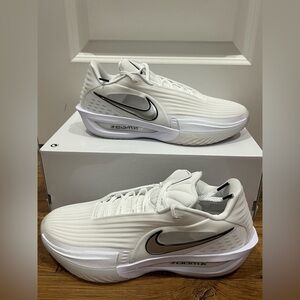 Nike GT Cut 3 Turbo White Metallic Silver Basketball Shoes HV9918-101 Mens Sz 10